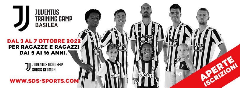 Juventus Camp Basilea dal 3 al 7 ottobre 2022 per ragazze e ragazzi dai 5 ai 16 anni